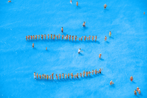 Adriatic Sea (Staged) Dancing People 14, 2015.&nbsp;Archival pigment print.&nbsp;65 x 96 inches.&nbsp;Edition of 7.