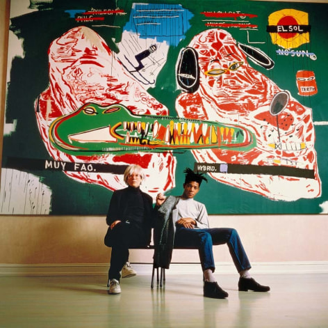 Tseng Kwong Chi, Jean-Michel Basquiat and Andy Warhol, collaboration, 1985. Chromogenic print, 19 1/2 x 19 1/2 inches.
