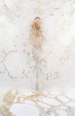 Rachel Perry,&nbsp;Lost in My Life (White Twist Ties Bundle), 2012. Archival pigment print, 30 x 20 or 90 x 60 inches.