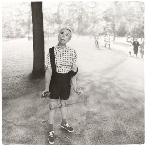 Diane Arbus / Child with a Toy Hand Grenade in&nbsp;Central Park, N.Y.C. (1962), 2014,&nbsp;Archival pigment print,&nbsp;15 x 15 inches