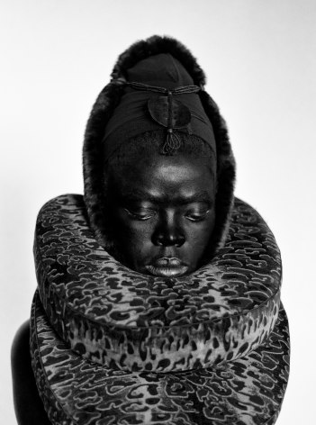 Somnyama III, Paris, 2014. From the series&nbsp;Somnyama Ngonyama, gelatin silver print, 33 x 24 1/2 inches.
