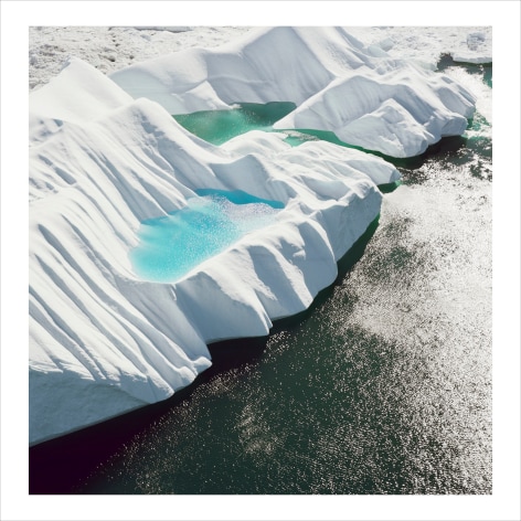 Ice fjord leading to Jakobshavn Glacier 4, from the series Greenland, 2008, 30 x 30 or 40 x 40 inch archival inkjet print