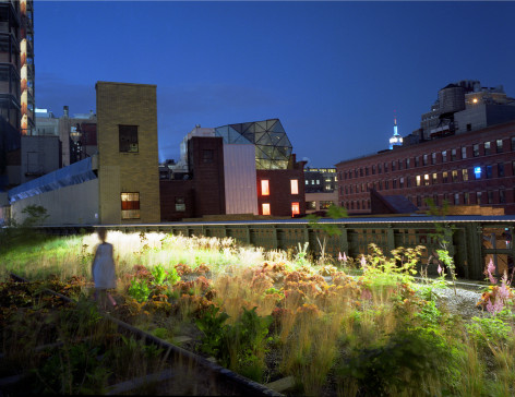 Girl on the Highline, 2009, Chromogenic Print, available in: 20 x 24 inches, edition of 15; 30 x 40 inches, edition 15; and 40 x 50 inches, edition of 5.