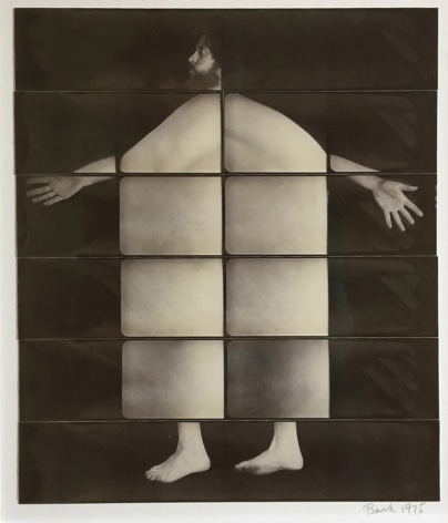 Jared Bark,&nbsp;Untitled, PB #1182,&nbsp;1975. Vintage gelatin silver photobooth prints, 14 1/4 x 12 1/2 inches. Unique.