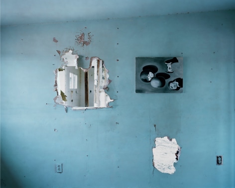 John Divola, Abandoned Painting F, 2007. Archival Pigment Print, 44 x 55 1/2 inches.
