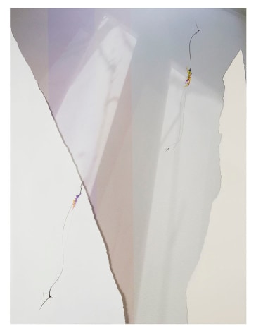 LC18_247, 2018. Archival pigment print, mixed media, and torn rag paper, 22 x 16 1/2 inches.