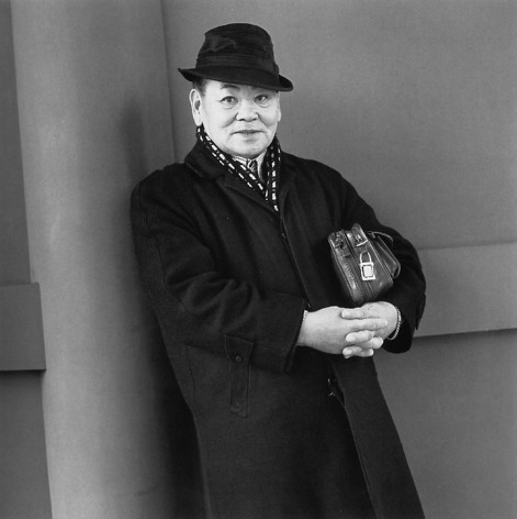 A Man Wearing Ten-Yen Coins As Earplugs, Whose Hobbies Are Jazz and Japanese-Style Painting, 2003. Gelatin Silver Print. 14 x 14 inches, Edition of 20