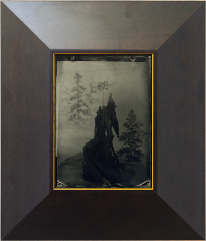 Masao Yamamoto,&nbsp;Untitled (AM #7), 2023. Collodion ambrotype, 12 1/2 x 10 5/8 inches.