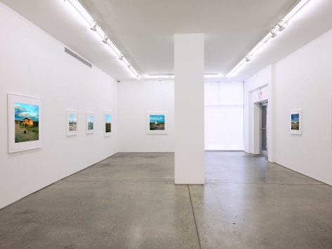 Installation view, John Divola,&nbsp;Isolated Houses, Yancey Richardson Gallery, 2023.