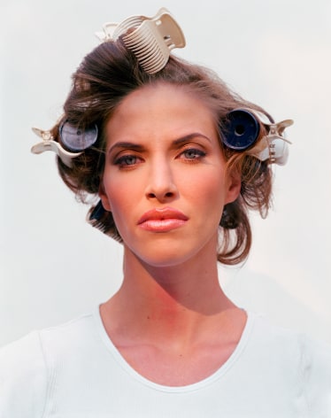 Woman in Curlers, from the series The Valley, 2002. Archival pigment print,&nbsp;60 x 50 inches.&nbsp;Please inquire for additional sizes.