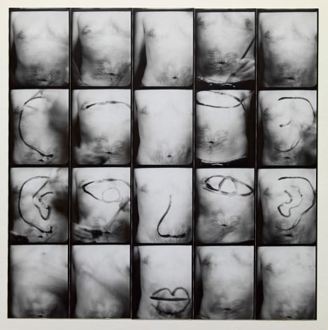 Untitled, PB #1070, 1974. Vintage gelatin silver photobooth prints, 8 x 8 inches.
