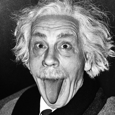 Arthur Sasse / Albert Einstein Sticking Out His Tongue (1951), 2014,&nbsp;Archival pigment print,&nbsp;9 x 9 inches