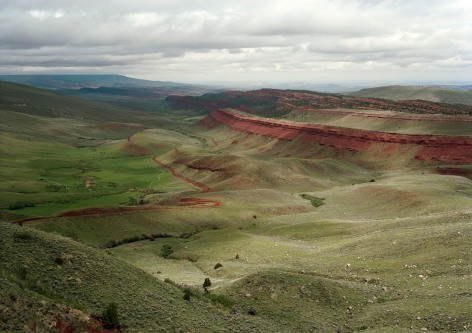 Untitled, Red Canyon, near Lander, Wyoming, 2009, 39 x 55 inch or 55 x 77 inch chromogenic print.