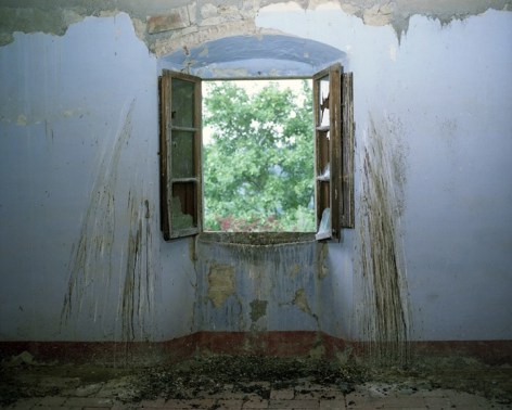 Window with bird droppings, Villa Vitigliano, Chianti, Italy, 2009. Archival Pigment Print, Editions of 5. Available Sizes: 20 x 24 inches, 30 x 40 inches, and 40 x 50 inches