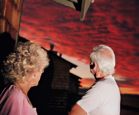 Larry Sultan,&nbsp;Sunset&nbsp;from the series&nbsp;Pictures from Home, 1989. Archival pigment print, 30 x 40 inches.
