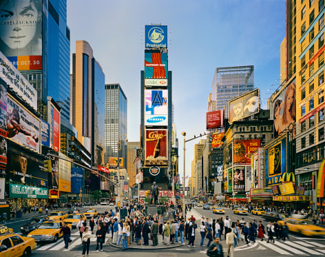 Duffy Square, Times Square, from the series New York, 2002. Archival pigment print. Available at 30 x 40 inches, edition of 10, or 40 x 50 inches, edition of 5, or 50 x 60 inches, edition of 3.