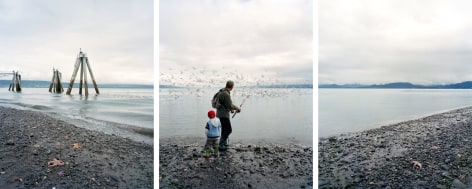 Water Breaking, 2008. Three-panel archival pigment print, available as&nbsp;24 x 60 or 40 x 90 inches.&nbsp;