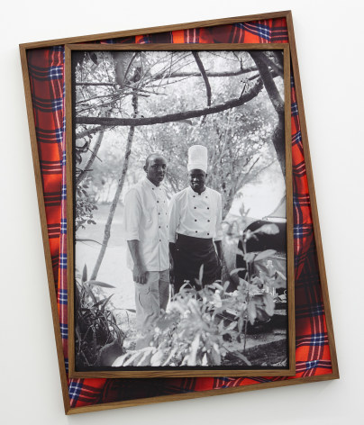 post colonial bush breakfast &quot;no wahala&quot;,&nbsp;2021.&nbsp;Archival pigment print on canvas, artist&#039;s frame. 48 1/2 x 36 inches.