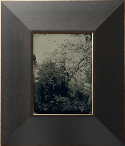 Yamamoto Masao,&nbsp;Untitled (AM #25), 2023. Unique collodion ambrotype, image size: 7 x 5 1/8 inches, frame size: 12 1/2 x 10 5/8 inches.