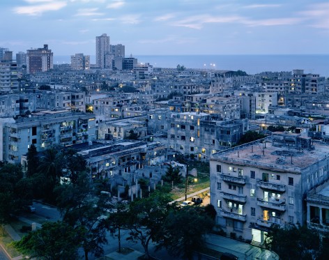 Vedado Azul, from the series Cuba, 2001. Archival pigment print. Available at 30 x 40 inches, edition of 10, or 40 x 50 inches, edition of 5, or 50 x 60 inches, edition of 3, or 70 x 90 inches, edition of 3.