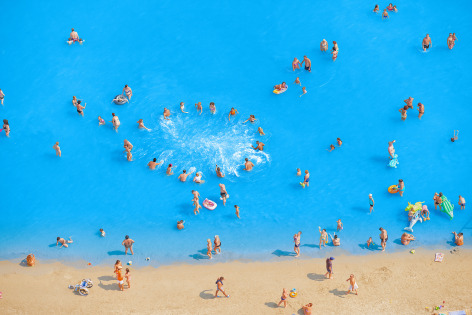 Adriatic Sea (Staged) Dancing People #9, 2015. Archival pigment print,&nbsp;65 x 96 inch or 45 x 65&nbsp;inches.