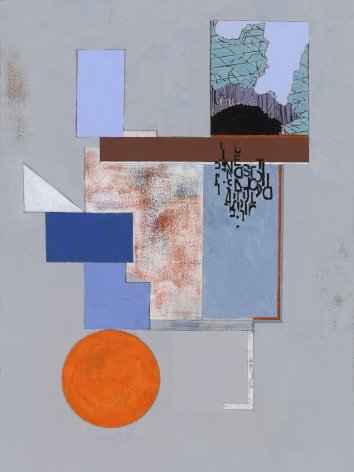 Mary Lum, Pushcart, 2024. Acrylic on paper, 30 x 22 inches.