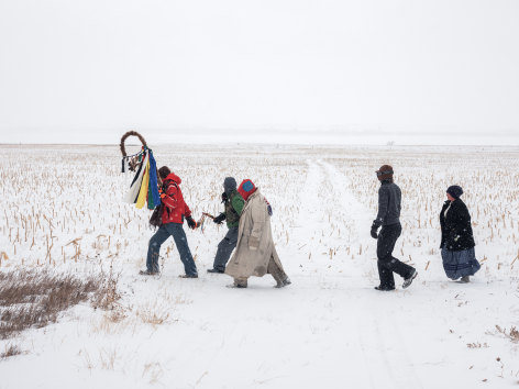 Standing Rock Prayer Walk, North Dakota,&nbsp;2018. Chromogenic print.