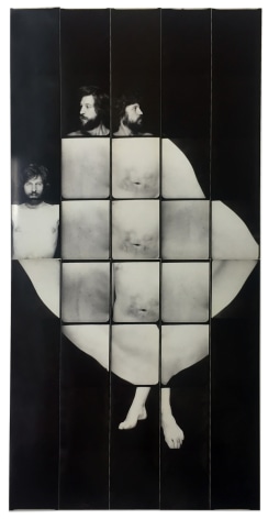 Jared Bark,&nbsp;Untitled, PB #1218,&nbsp;1976. Vintage gelatin silver photobooth prints, 15 3/4 x 7 3/4 inches.&nbsp;Unique.