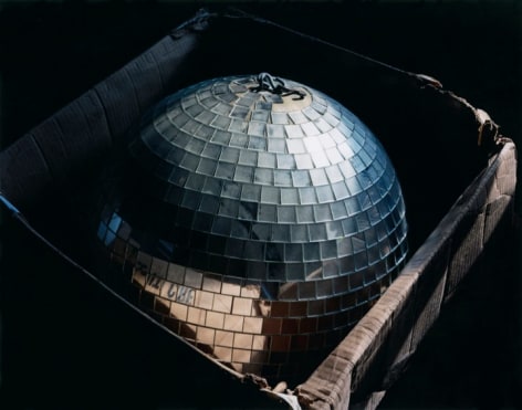 The Party&#039;s Over, Disco ball in box, Connecticut, 2008. Archival Pigment Print, Editions of 5. Available Sizes: 20 x 24 inches, 30 x 40 inches, and 40 x 50 inches