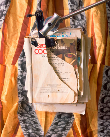David Alekhuogie,&nbsp;Mom&#039;s cookbook, 2021, from the series Soul Food. Archival pigment print, 40 x 32 inches.