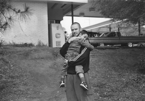 Athens, GA (father and son by gas station)&nbsp;2007&nbsp;Gelatin silver print, please inquire for available sizes&nbsp;