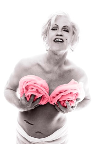 Bert Stern / Marilyn in Pink Roses (from The Last Session, 1962), 2014,&nbsp;Archival pigment print,&nbsp;19 x 14 inches