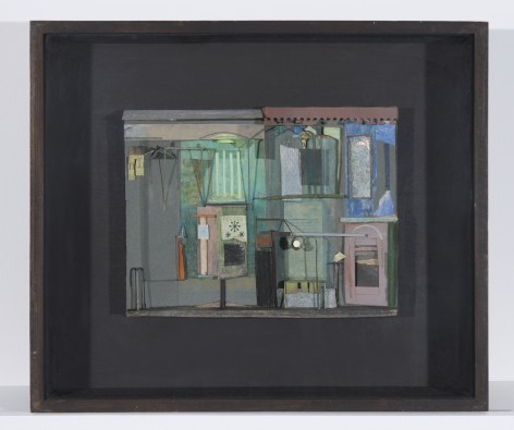 Addie Herder Gaslight Club Raised, 1981 Mixed-media construction object: 13 1/2 x 15 3/4 inches