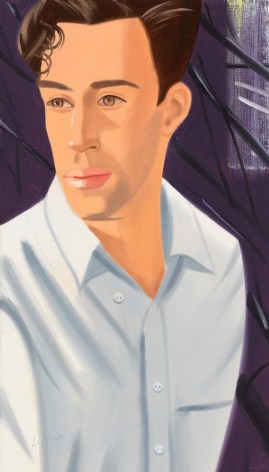 Alex Katz White Shirt, Vincent 1 (From a portfolio of 6 prints), 2021 archival pigment pink prints on Innova 315 gsm paper paper: 26 x 15 inches frame: 29 5/8 x 18 7/16 inches Edition 47 of 50