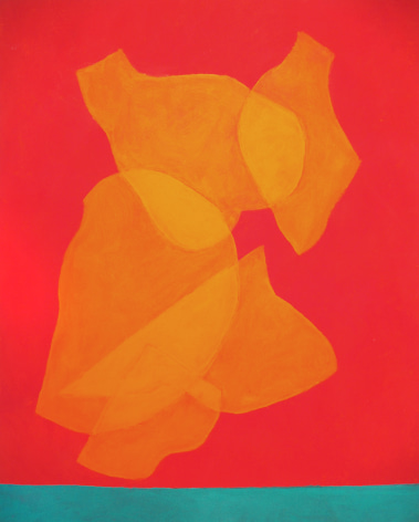 Cleve Gray,  Ascensions #4, 1997,  acrylic on canvas,  70 x 55 inches