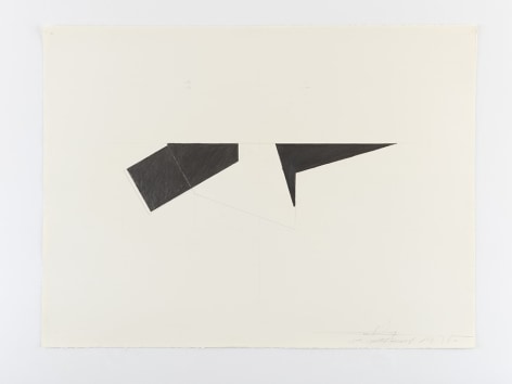 Ted Stamm DGR-22-4 (Dodger), 1976 graphite on paper paper: 22 x 30 inches frame: 24 1/4 x 34 inches