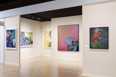 Installation view of McClain Gallery, Booth A13, ADAA The Art Show 2024