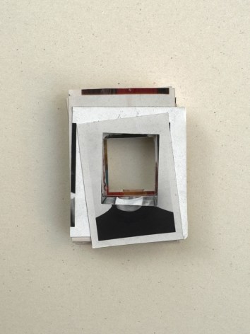 Anne Deleporte, ID Stack 3, 2023 trimmed identification photographs frame: 25 x 25 cm