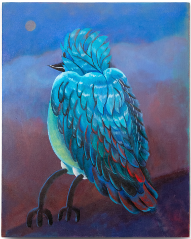 Bruna Massadas Moon Bird, 2021 acrylic on canvas 30 x 24