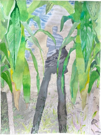 Bradley Kerl Vienne Shadow, 2024 watercolor on paper 30 x 22 inches