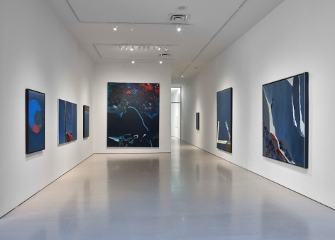 Installation view of &ldquo;Dorothy Hood: Celestial Voids,&rdquo; at McClain Gallery, September 2024. Photos by Tom Dubrock