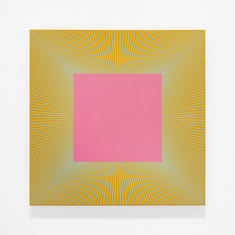 Richard Anuszkiewicz  Twilight Magenta Square, 1978 - 2017  acrylic on canvas  30 x 30 inches