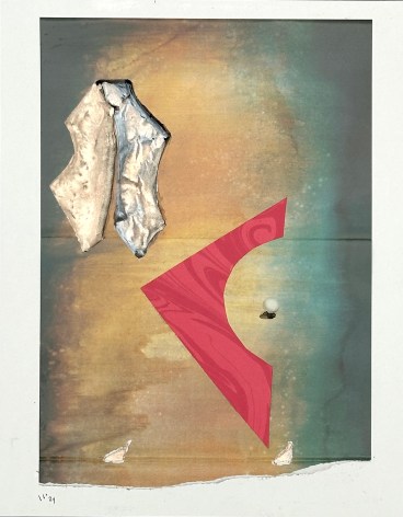 Salle Werner Vaughn Long Ago, 2024 collage on paper 16 1/8 x 12 1/8 inches