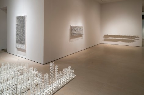 Installation view of Paper Works, January 2015, McClain Gallery, Houston, TX