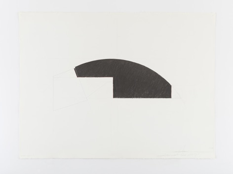 Ted Stamm DGR-26-27-6 (Dodger), 1976 graphite and red pen on paper paper: 22 x 30 inches frame: 24 1/4 x 34 inches