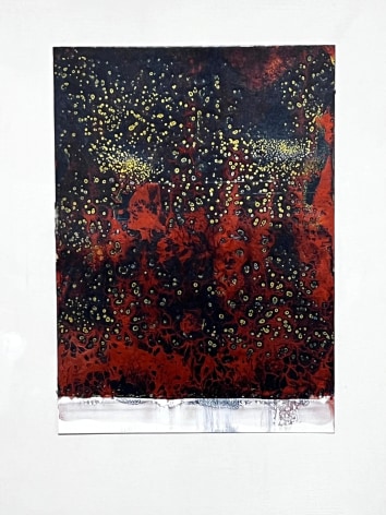 Katsumi Hayakawa Loss and Discovery, 2024 acrylic on arches paper 14 x 10 inches