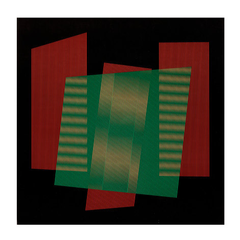 Carlos Cruz-Diez Untitled, 1959 - 1984 serigraph paper: 26.6 x 26.6 inches frame: 29 x 29 inches AP, Edition of 125