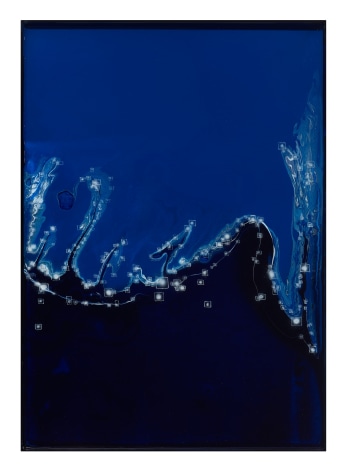 Katsumi Hayakawa PB-08, 2023 acrylic, resin on wood panel 14.5 x 11.7 inches