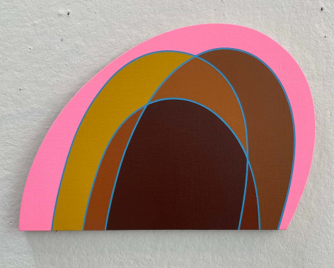 Aaron Parazette EdK #1, 2025 acrylic on linen 14 1/2 x 21 inches