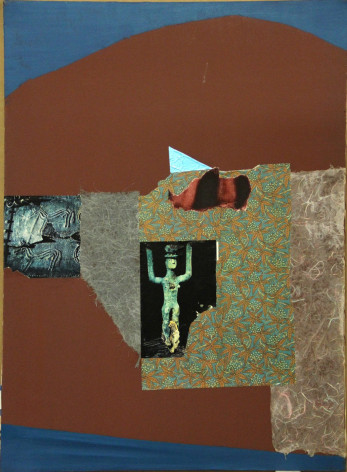 Dorothy Hood Untitled, 1980s oil and collage on canvas 40 x 30 x 3/4 inches